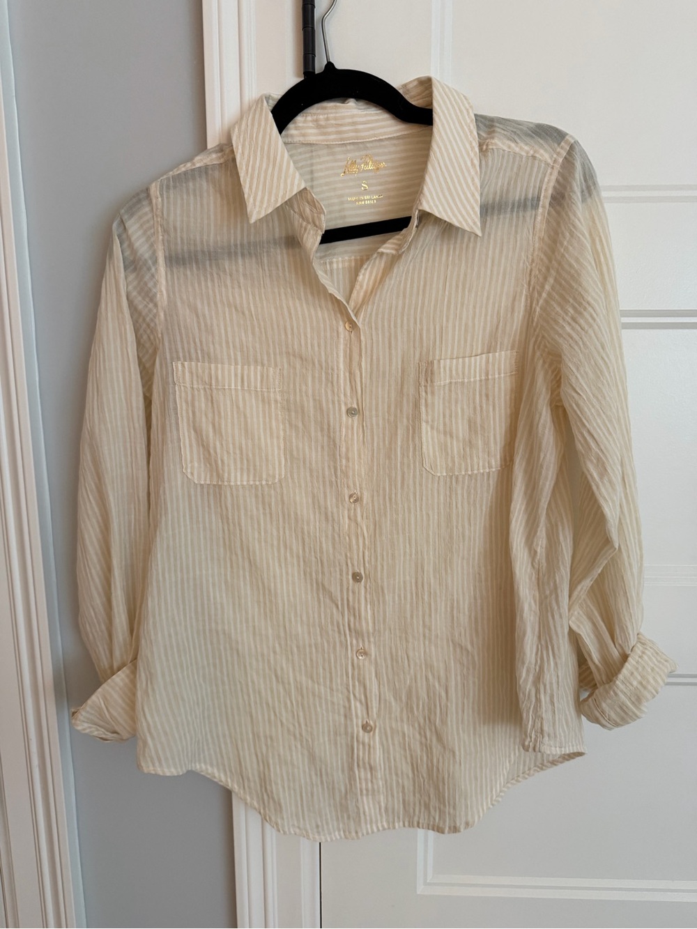 Lilly Pulitzer Linen Shirt Size S